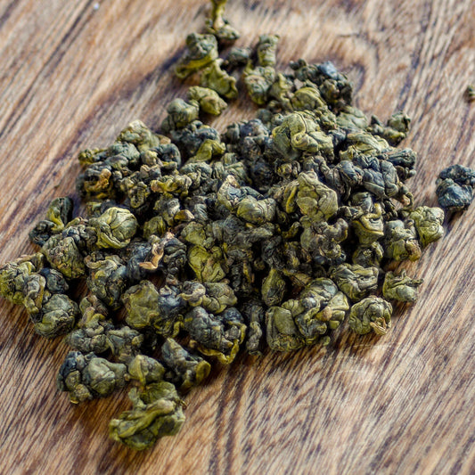 individual balls of our New Zealand Waikato Oolong tea