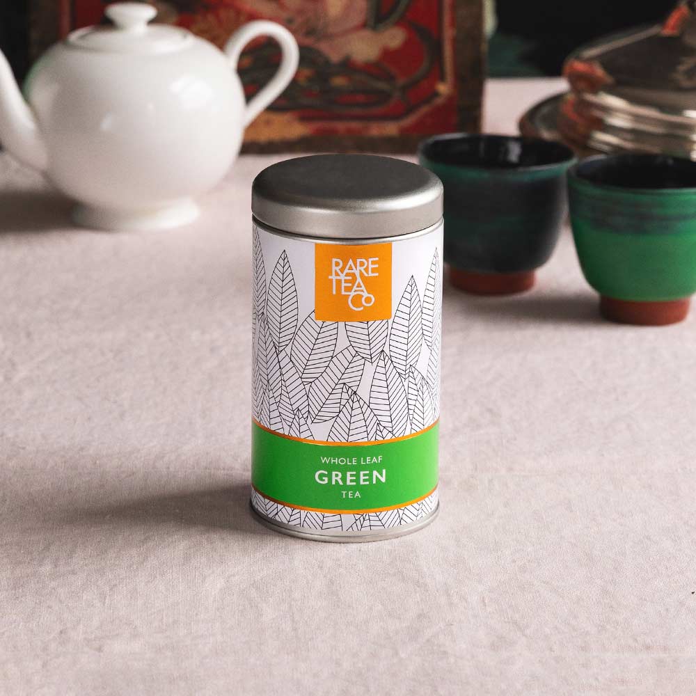 tin of Rare Tea Company Whole Leaf Loose Leaf Green Tea