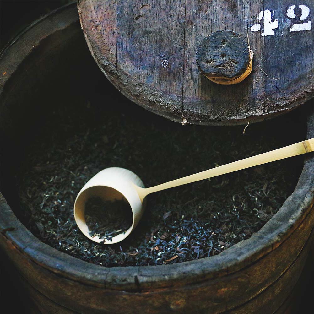 barrel of Rare Tea Company Rare Pipachá Oolong loose leaf tea