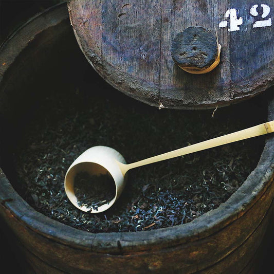 barrel of Rare Tea Company Rare Pipachá Oolong loose leaf tea
