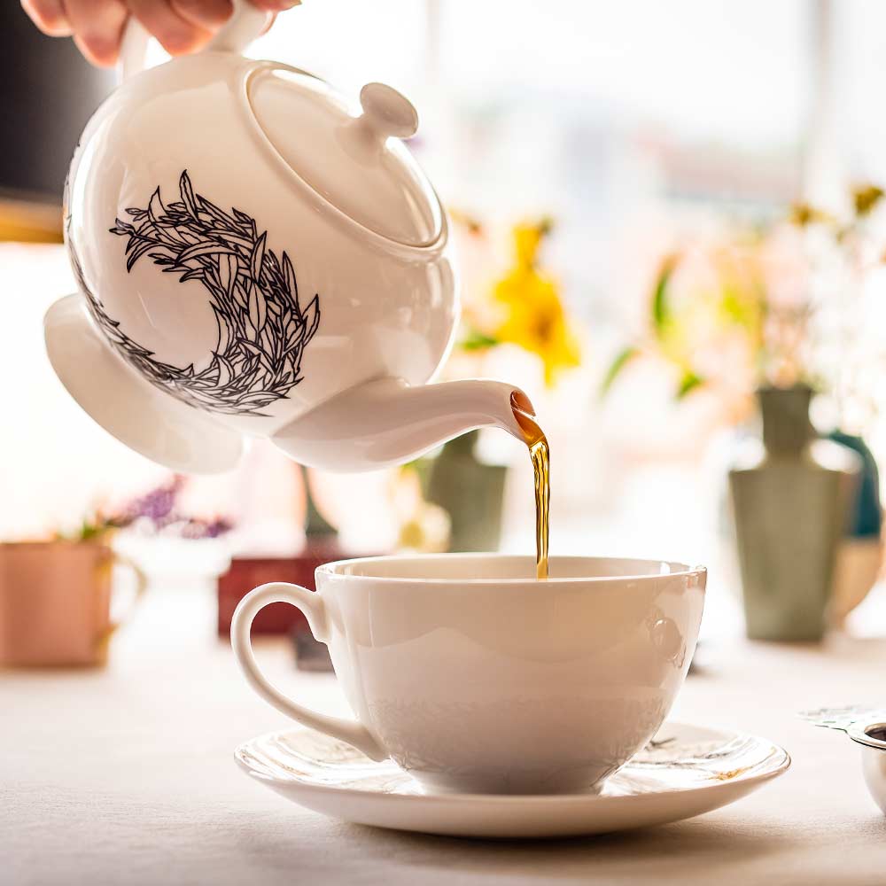 Bone China Leaf Tea Set