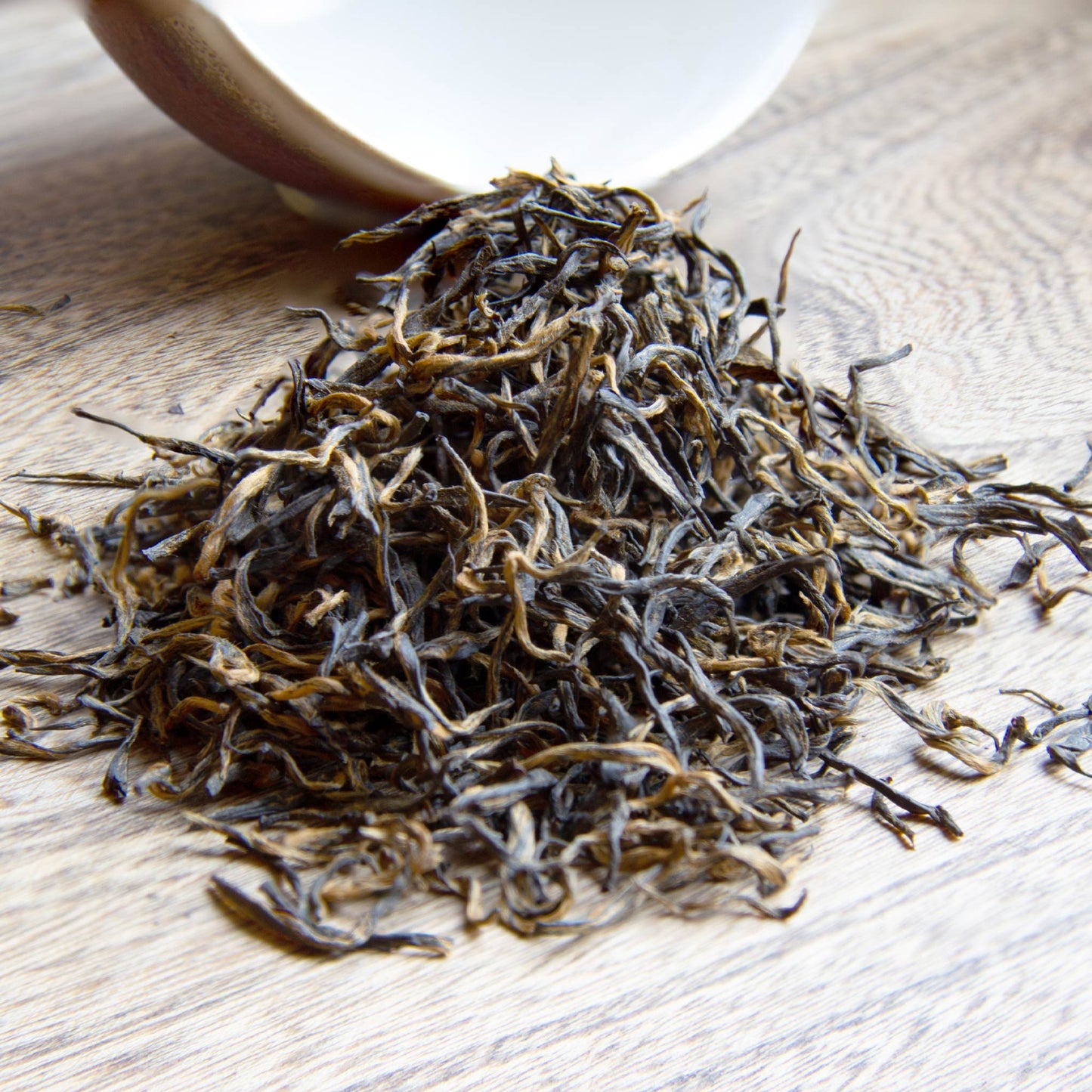 pile of leaves of our Extremely Rare Chinese Emperor's Golden Eyebrow tea