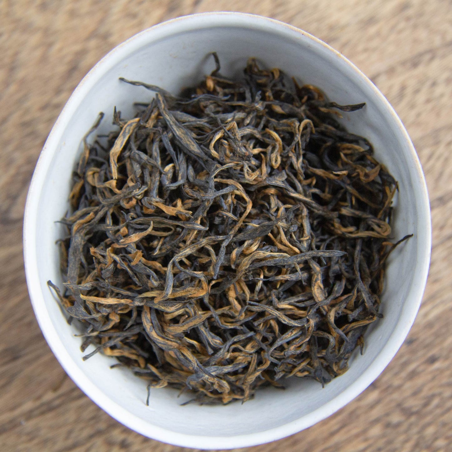 bowl of Extremely Rare Chinese Emperor's Golden Eyebrow leaves