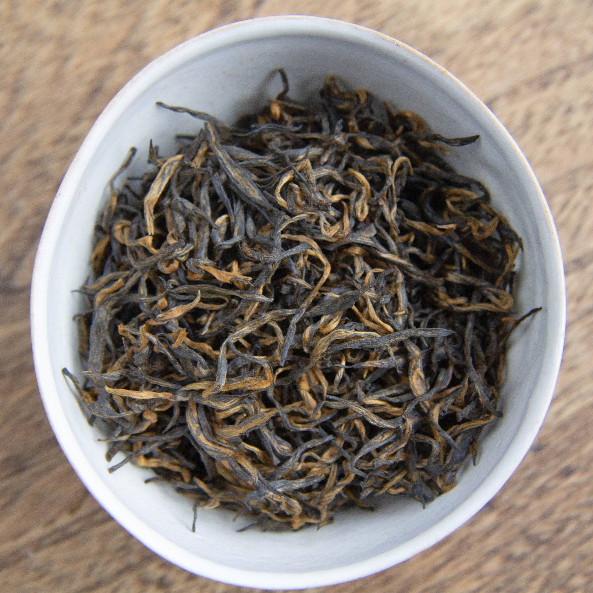 bowl of Extremely Rare Chinese Emperor's Golden Eyebrow leaves